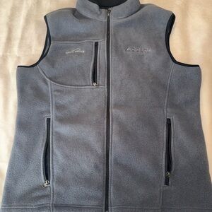 Delta Charcoal Fleece Vest Eddie Bauer